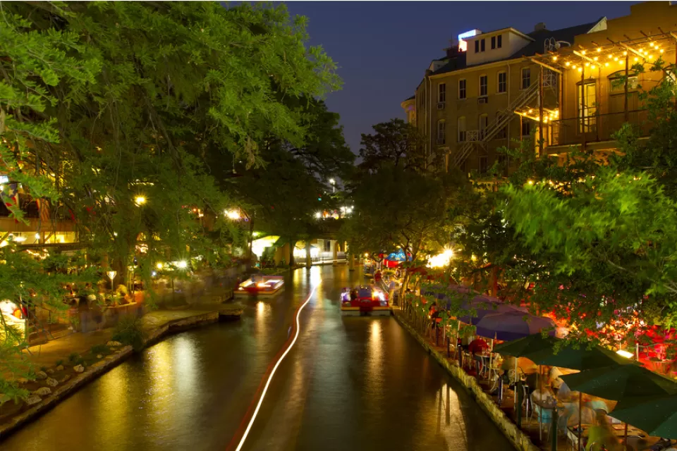 San Antonio, Texas, Riverwalk, Evening